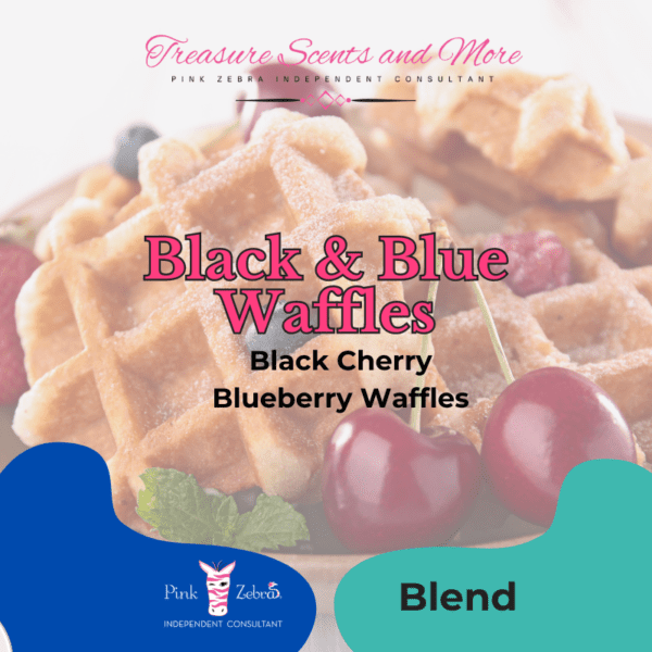 black & blue waffles sprinkles